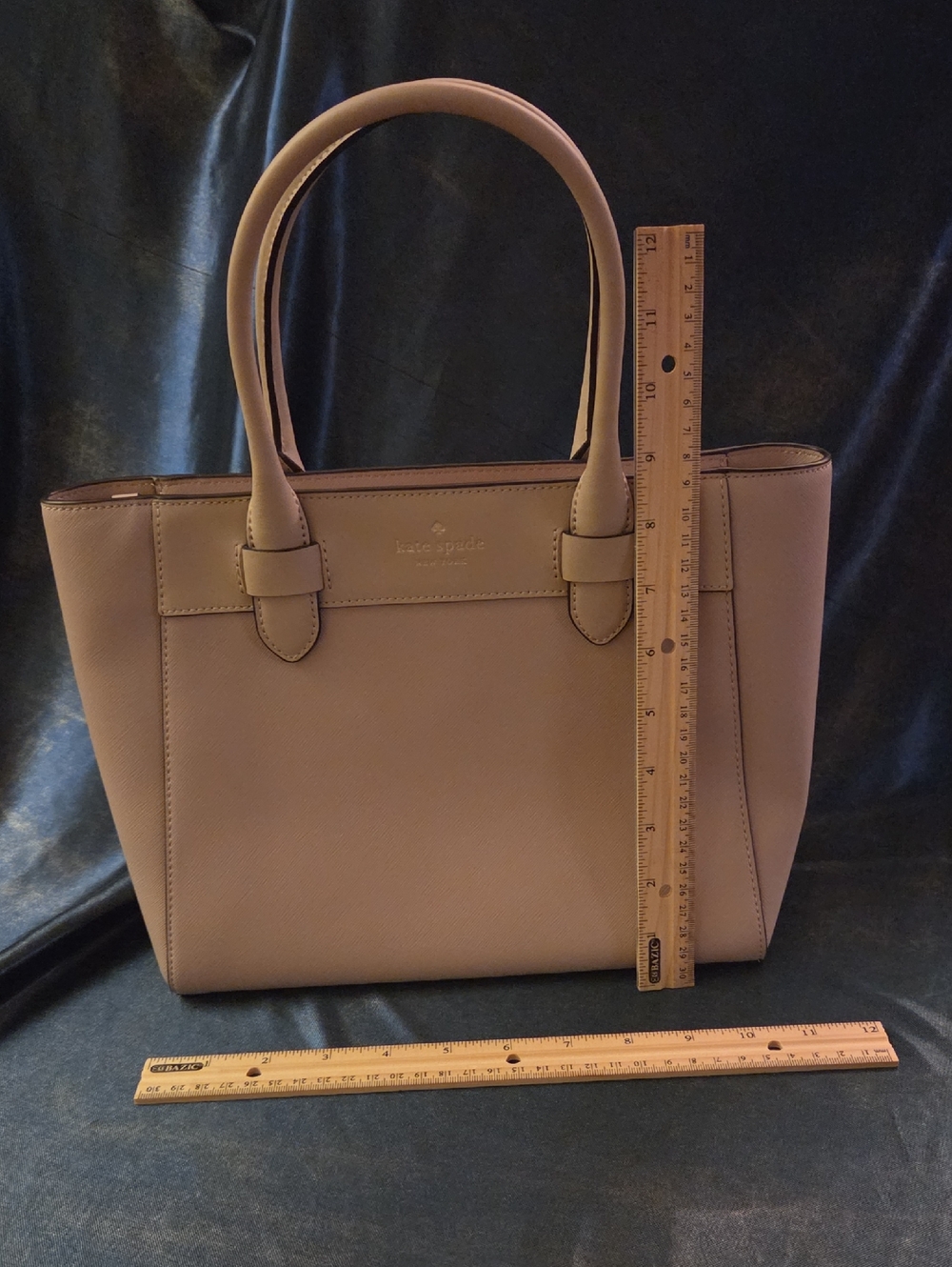 kate spade blush pink leather tote
